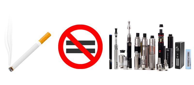 e cigarette not equal cigar